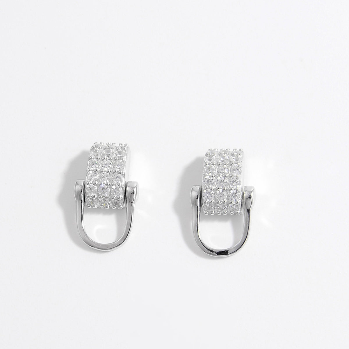 Zircon Sølv Stud Øreringe