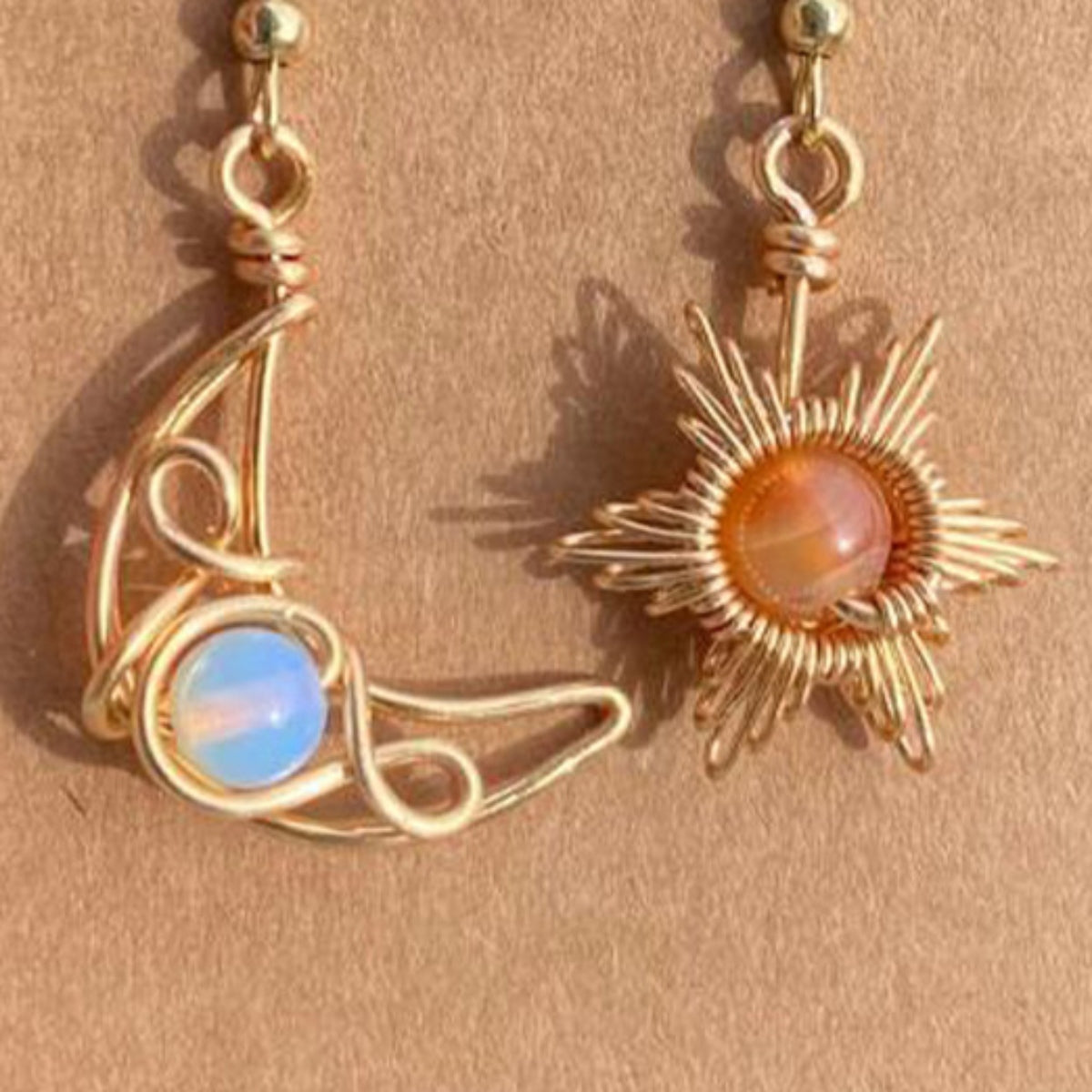 Perlebelagte legeringsdangle hoops