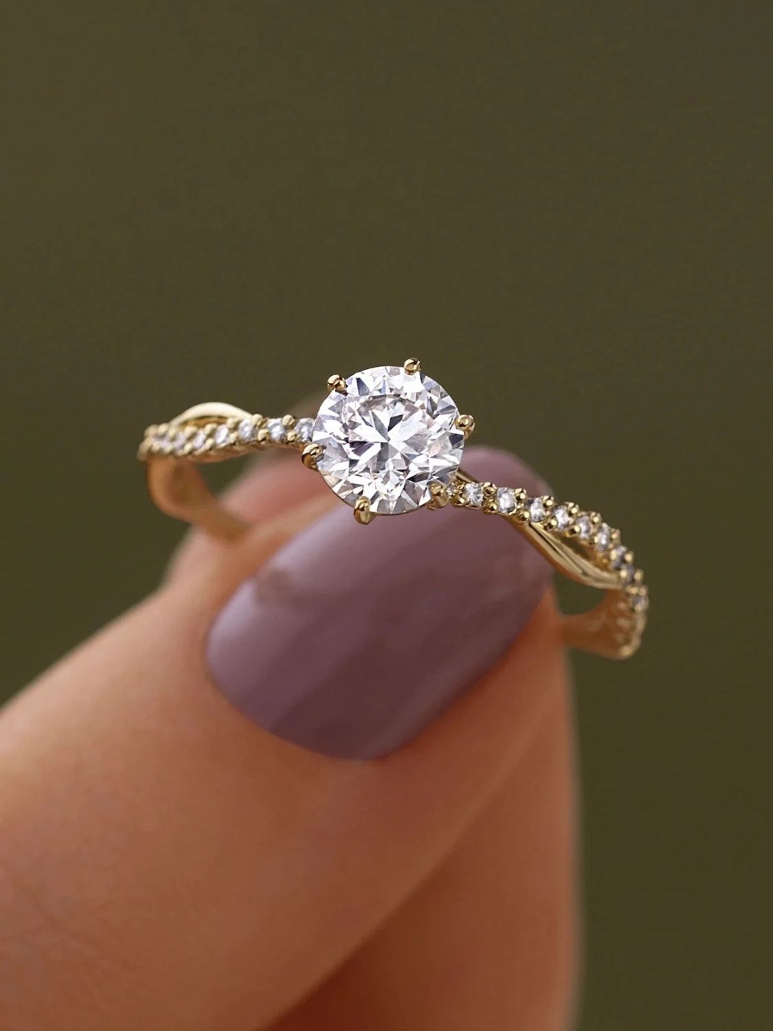 Zircon-Encrusted Silver Ring