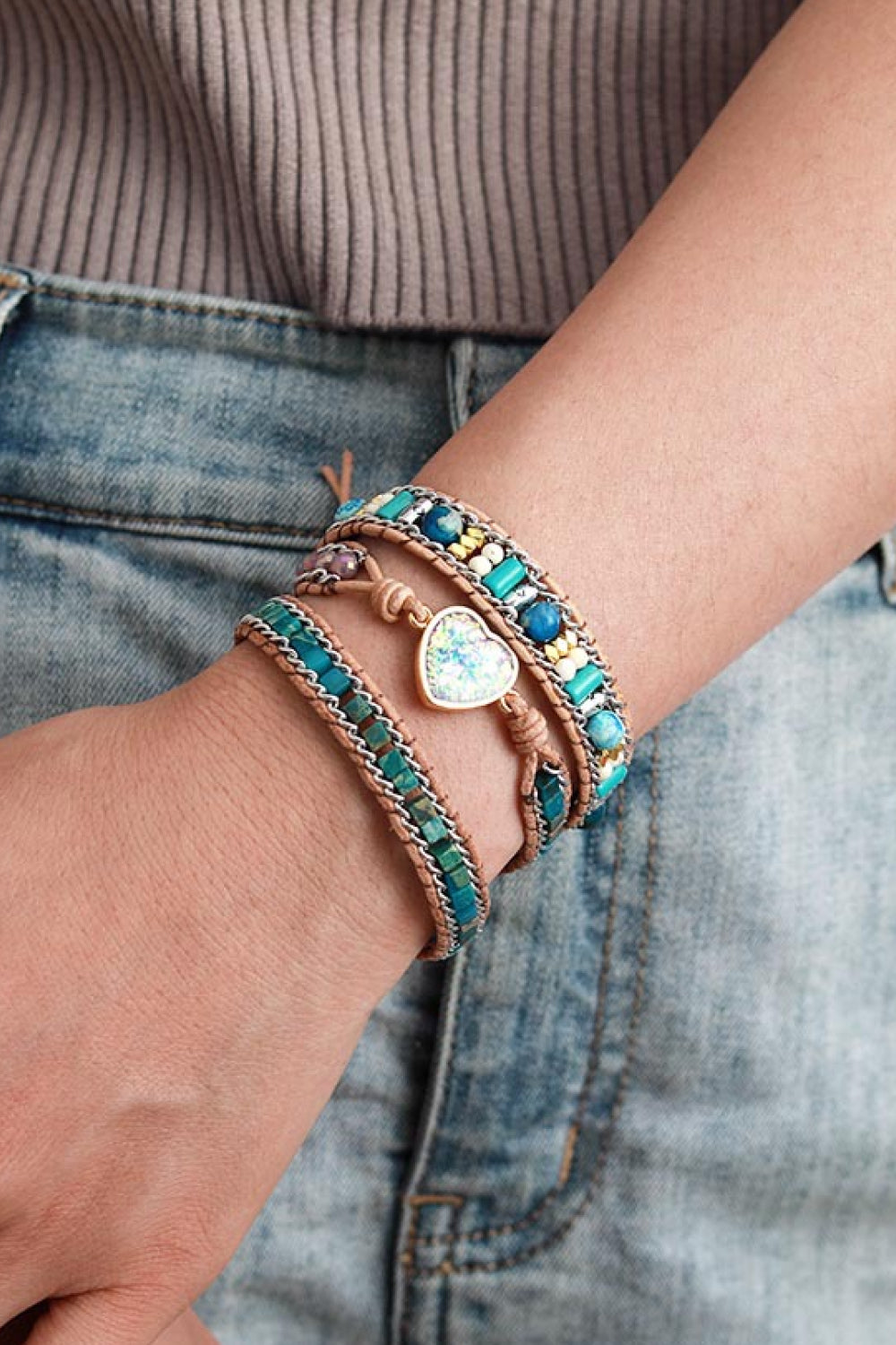 Layered Heart Bracelet