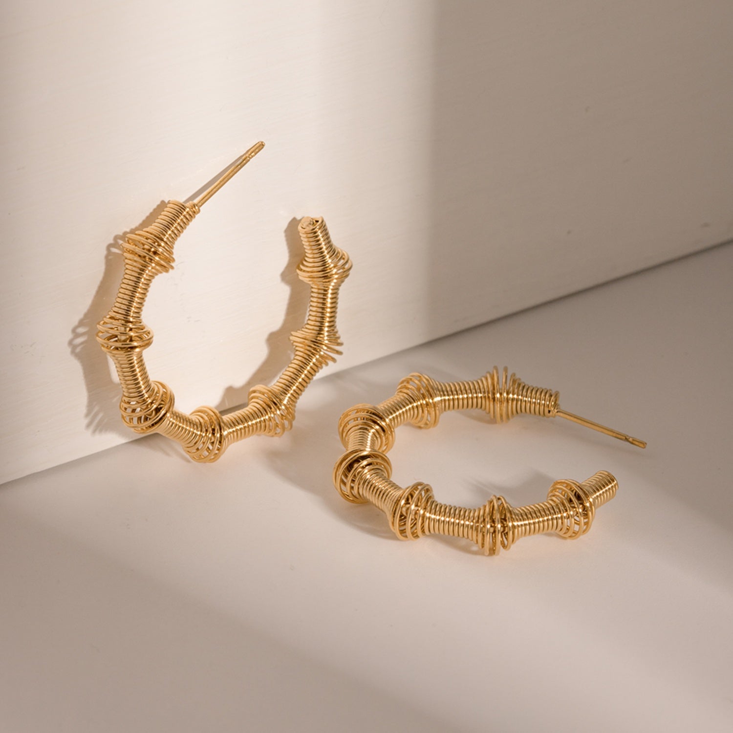 Gold C-Hoop Earrings