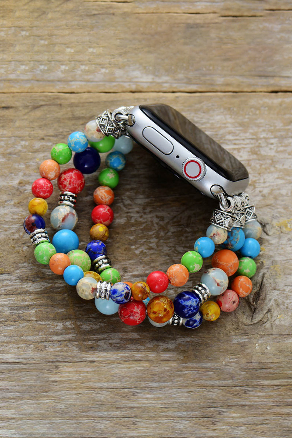 Jasper Beaded Watch Cuff