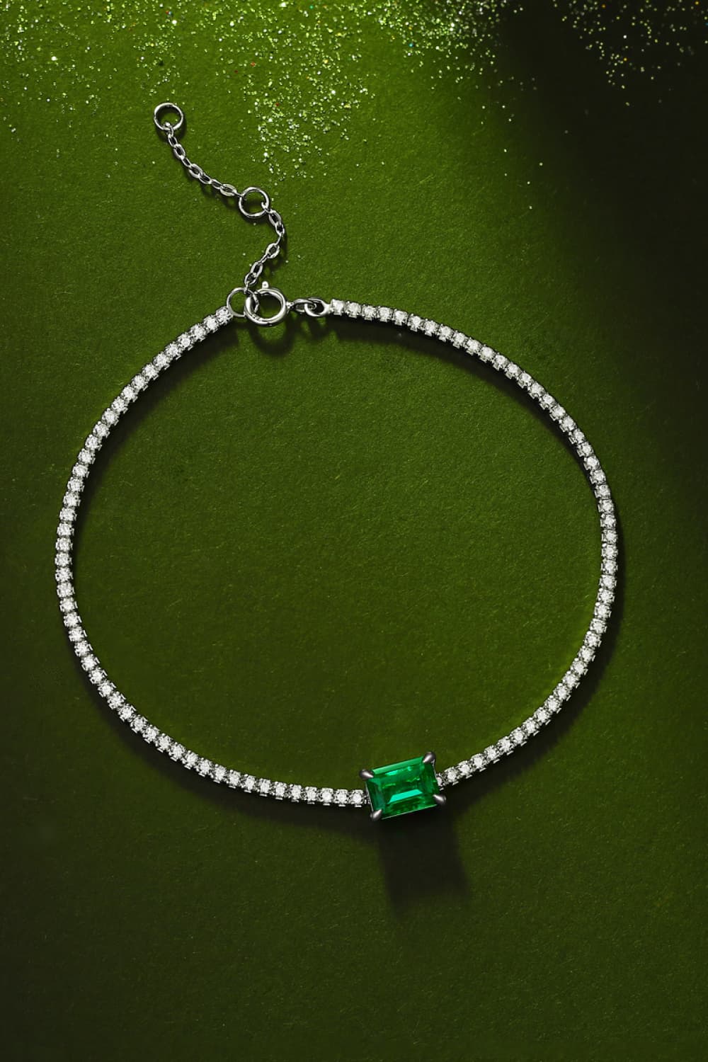 1 Karat Labor-Smaragd-Armband