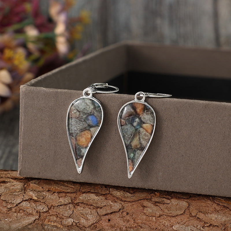 Oorbellen met edelsteenhanger