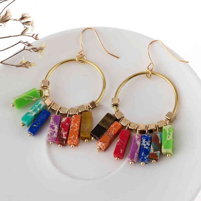 Multicolor Stone Earrings
