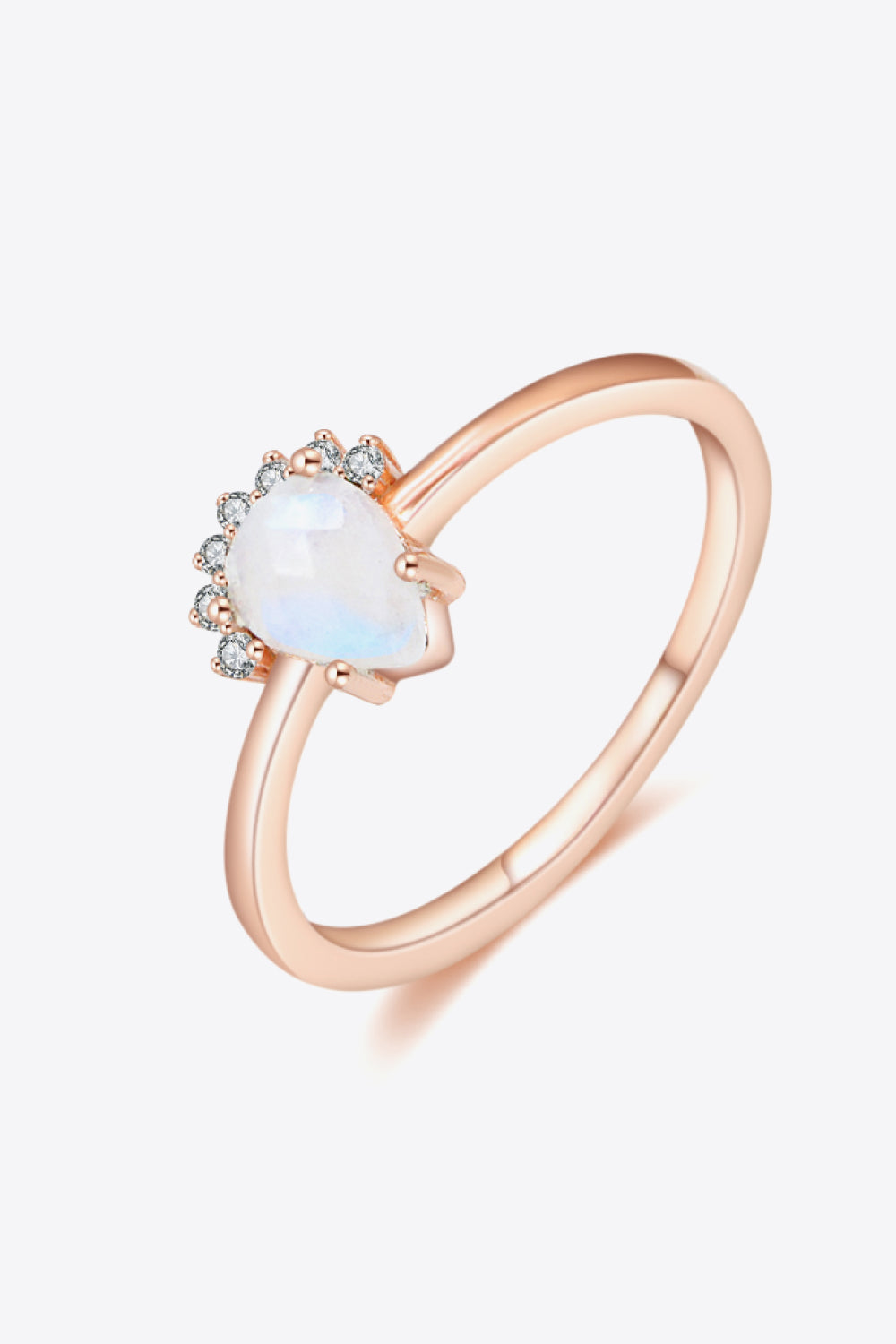 Rosen Guld Månestens Perle Ring