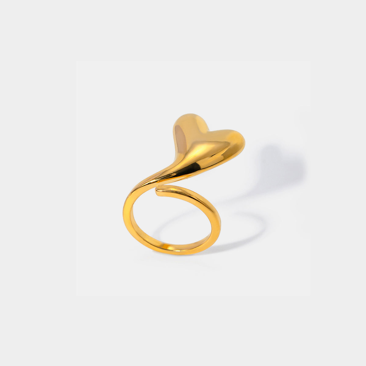 Hjerte Twist Stål Ring
