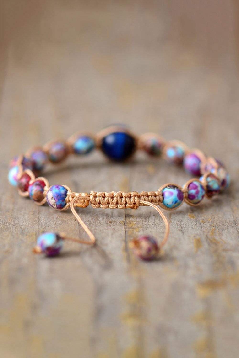 Pulsera de piedra de jaspe imperial