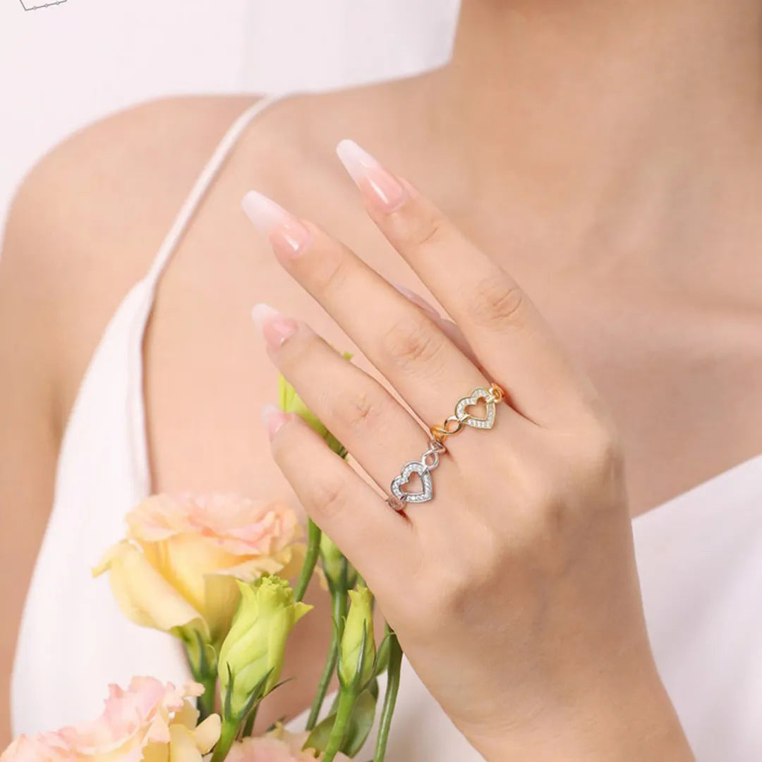Anello Cuore d'Argento