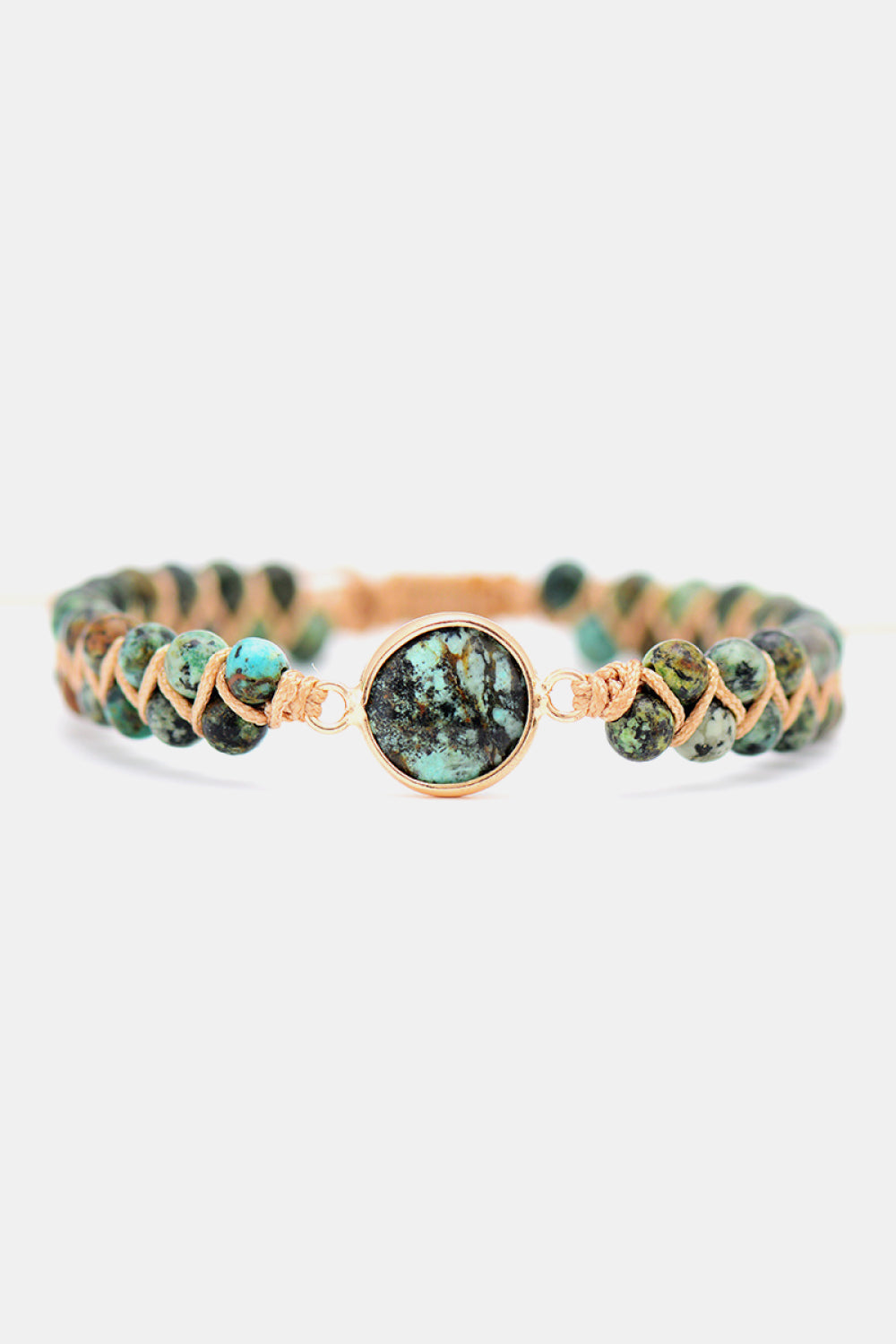 Handgemaakte koperen kralen armband