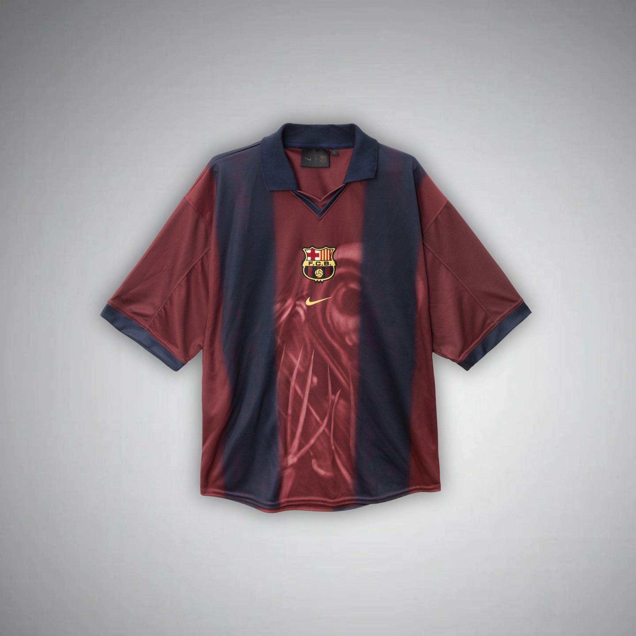 2001/02 FC Barcelona x Travis Scott Retro T-shirt - Hjem Begrænset Udgave