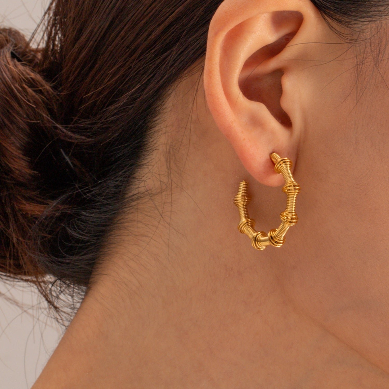 Gold C-Hoop Earrings
