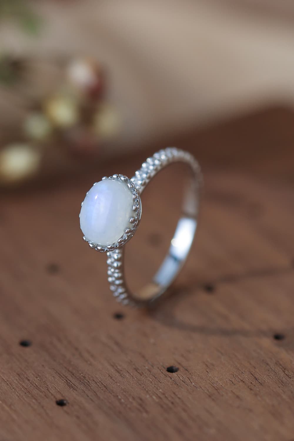 Moonstone Silver Ring