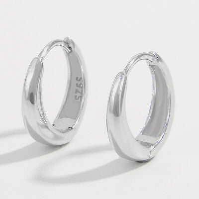 Orecchini Huggie in Argento Zircone
