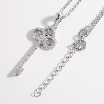 Ciondolo in Zircone con Chiave d'Argento