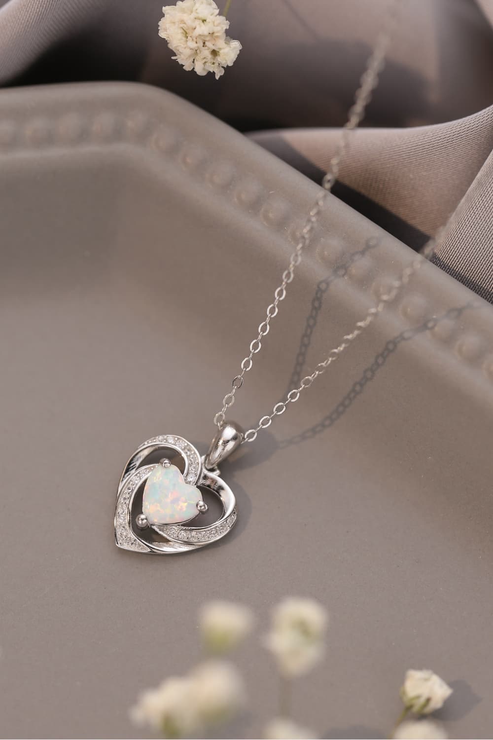 Ciondolo Cuore di Opale