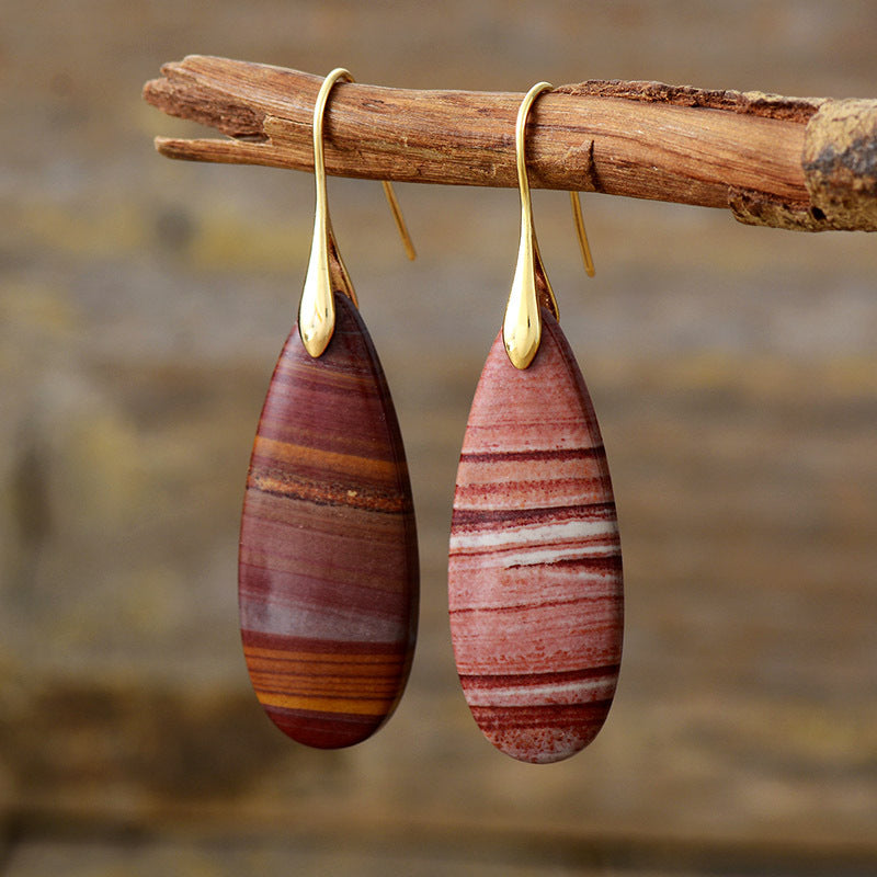 Edelsteen druppelvormige hangers