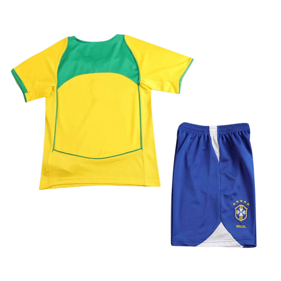2004 Brasilien Home - Kinder Fußball-Kit