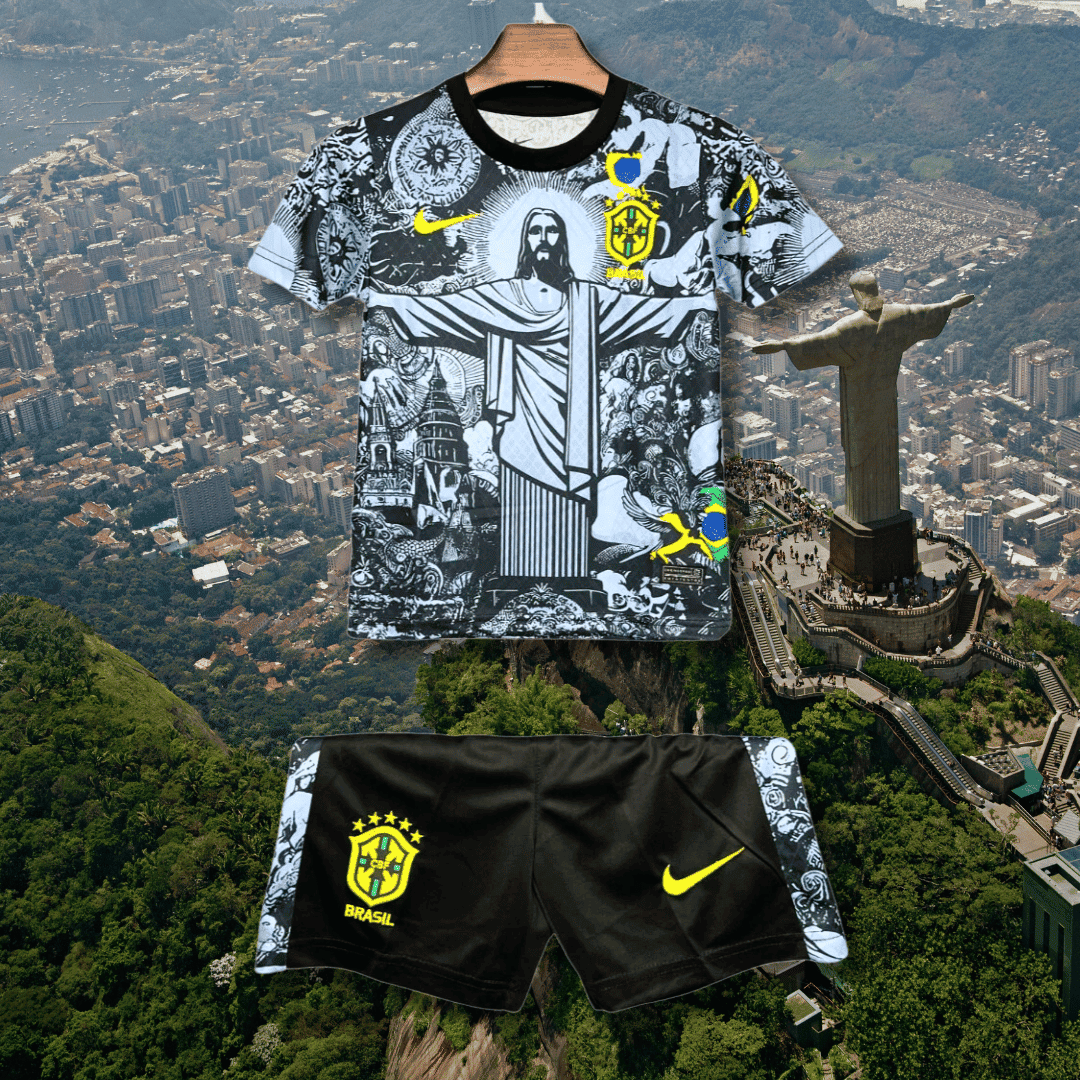 2024/25 Brasilien Jesus Børne Fodbold Sæt - Specialudgave Børne Fodbold Sæt