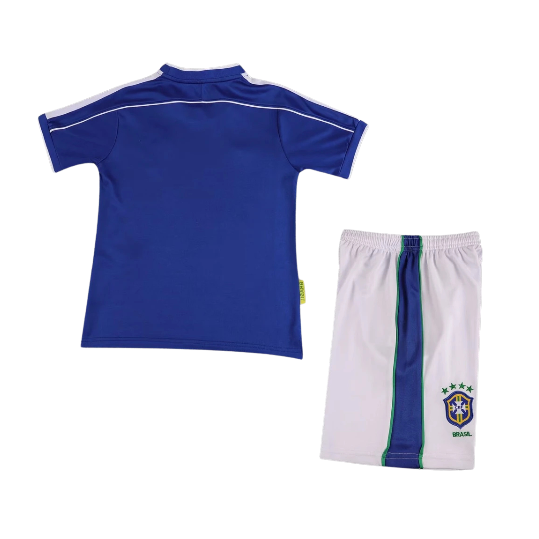 1998 Brasilien Auswärtstrikot - Kinder-Fußballtrikot