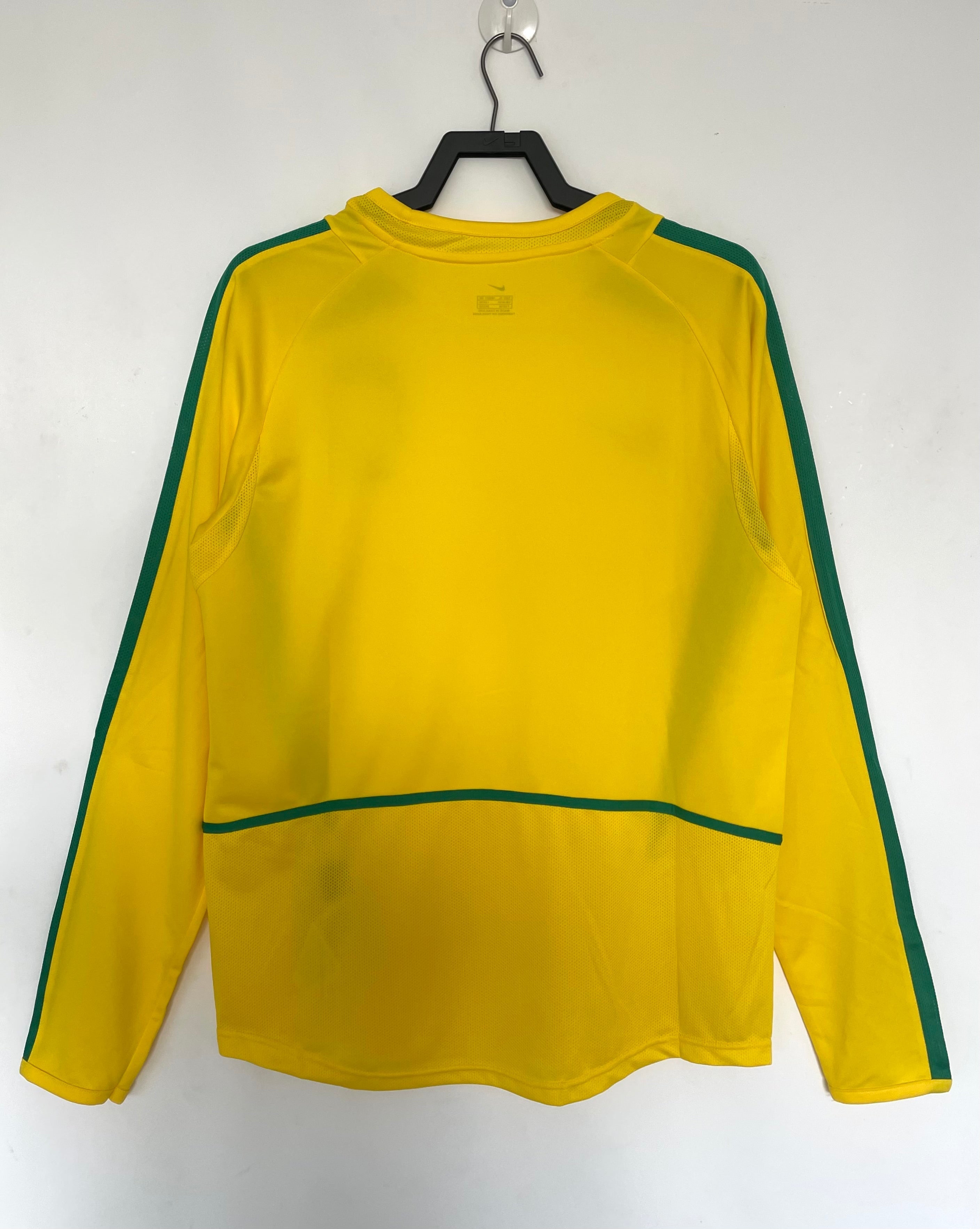 2002 Brasilien Langarm-Heimtrikot
