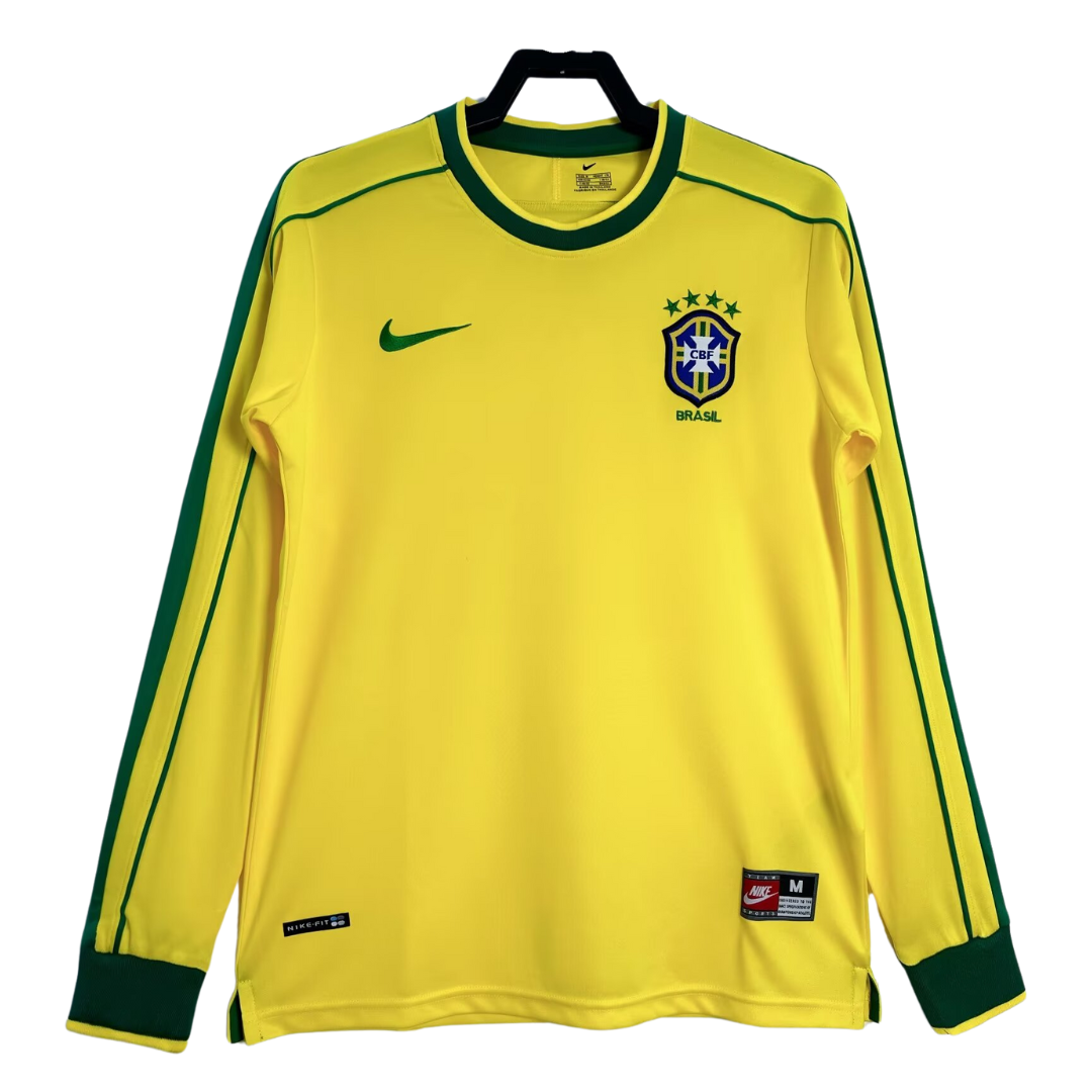 1998 Brasilien Langarm-Heimtrikot