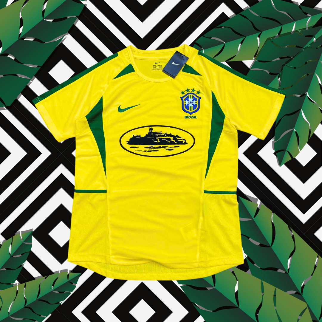 2024 Corteiz Brazil Shirt - Retro 2002 World Cup Edition