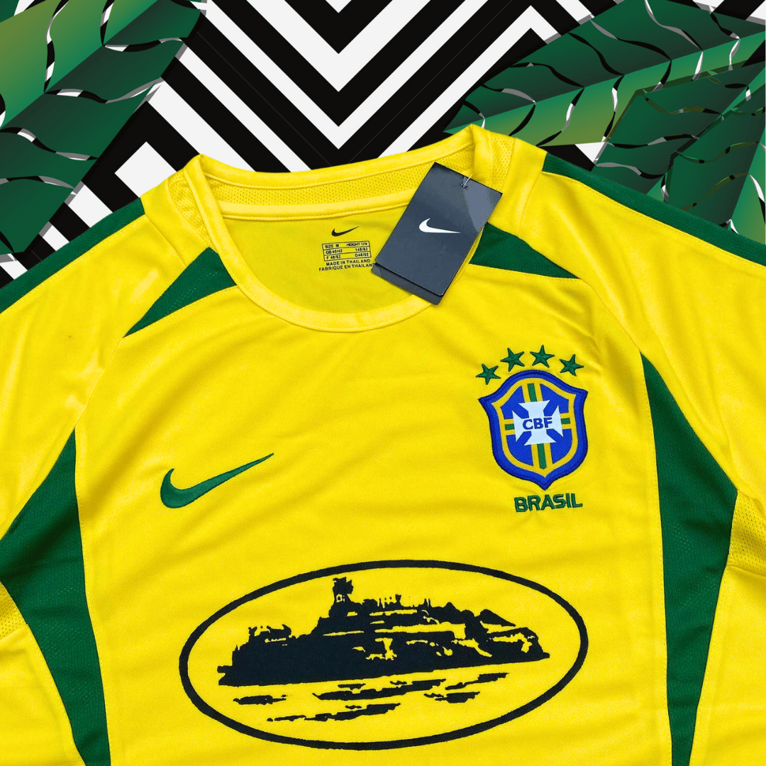 2024 Corteiz Brazil Shirt - Retro 2002 World Cup Edition