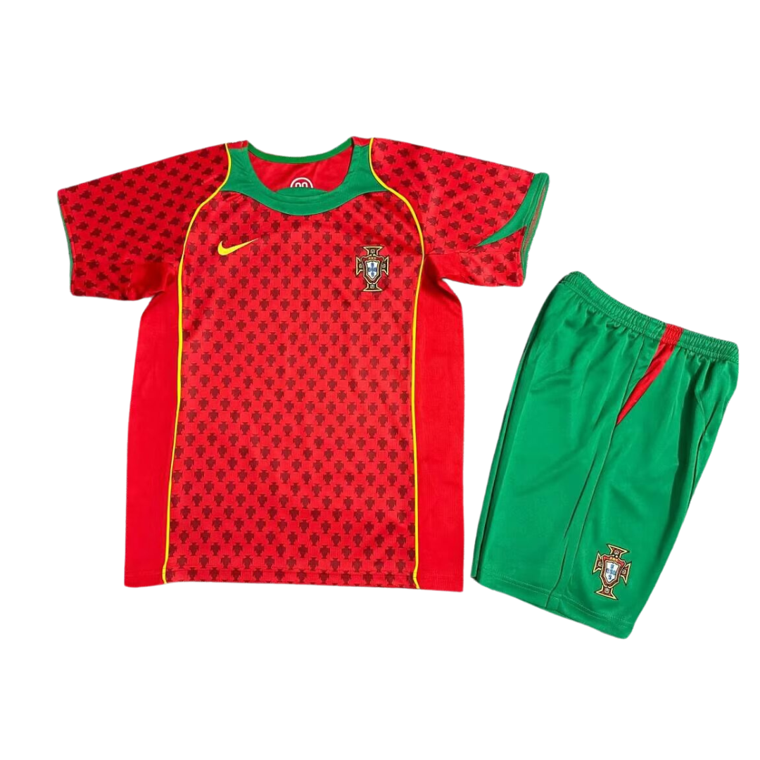 2004 Portugal Home - Kids Football Kit