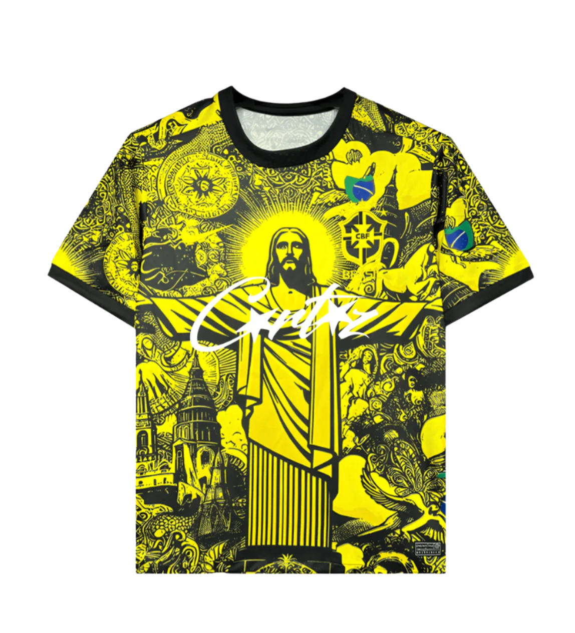 2024 Brazil Statue Corteiz Shirt - Yellow Special Edition