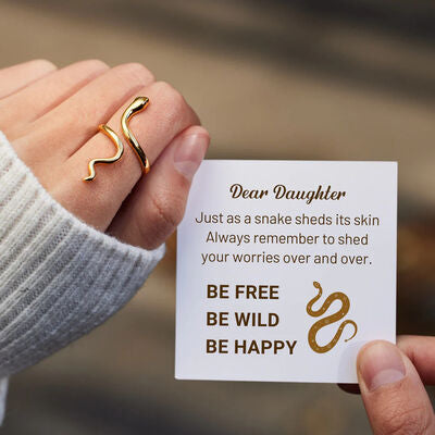 Guld Slange Twist Ring