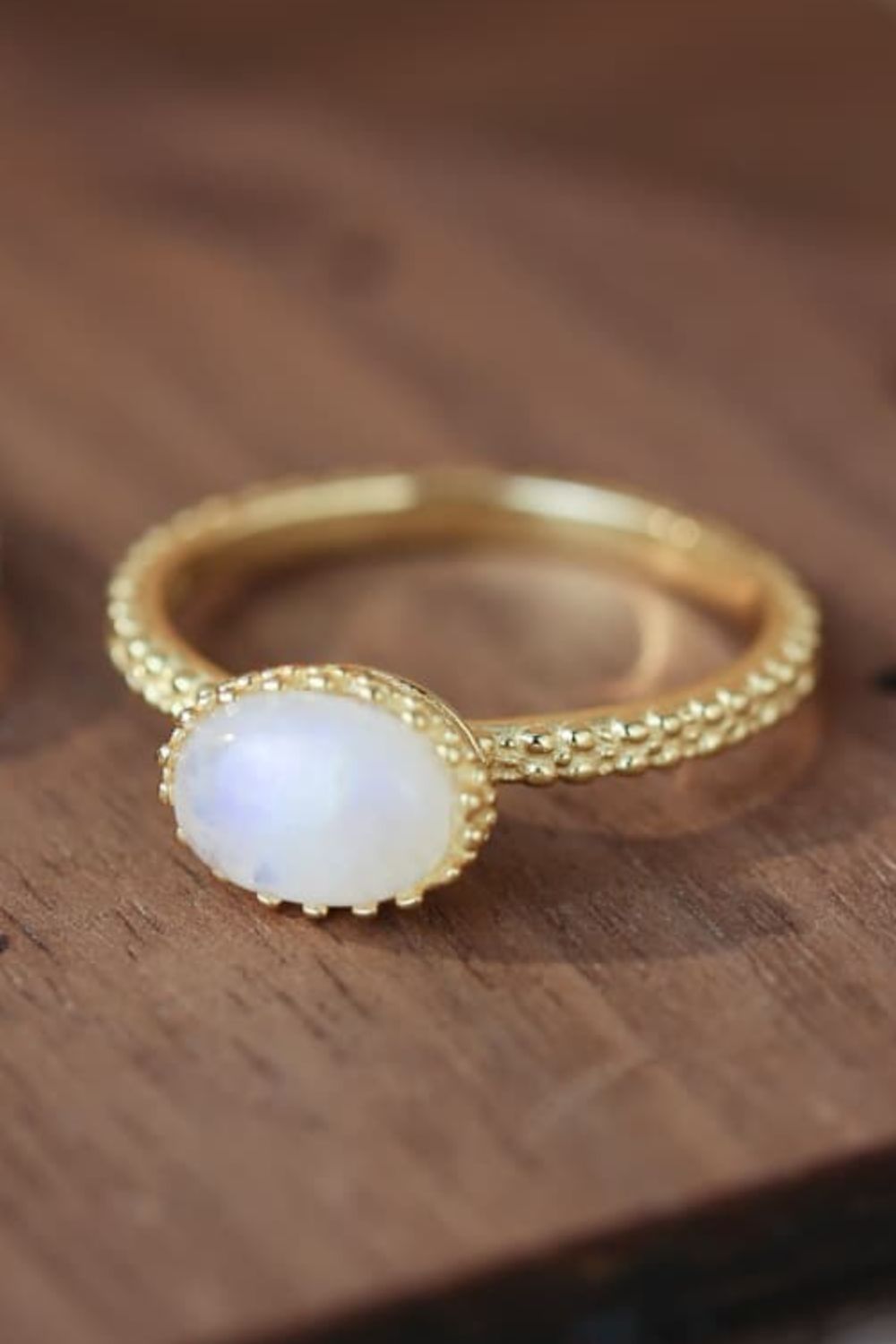 Moonstone Silver Ring