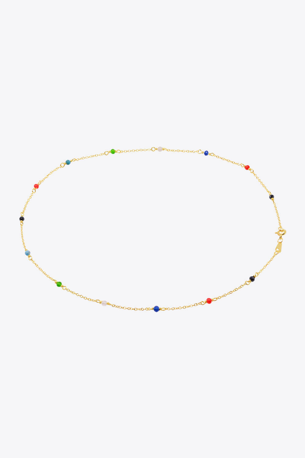 Gold Multicolor Bead Neckchain
