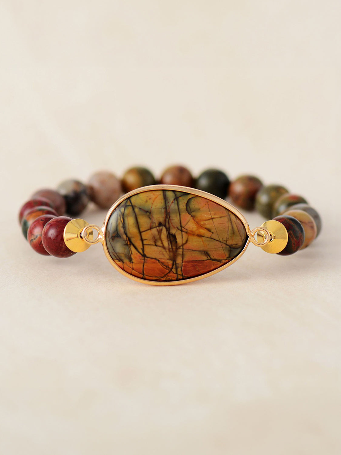 Pulsera de cuentas geométricas