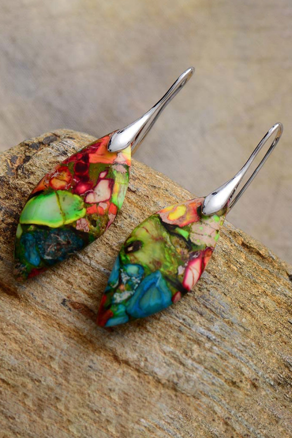 Handcrafted Stone Earrings