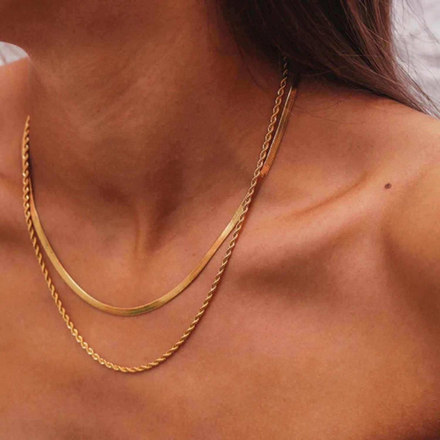 Dual-Layer Gold-Plated Chain