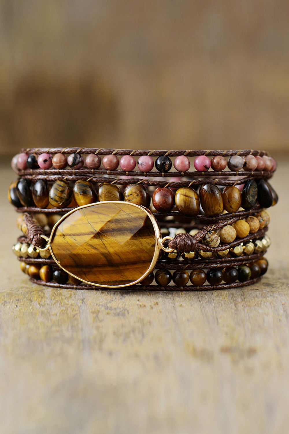 Layered Stone WristRing