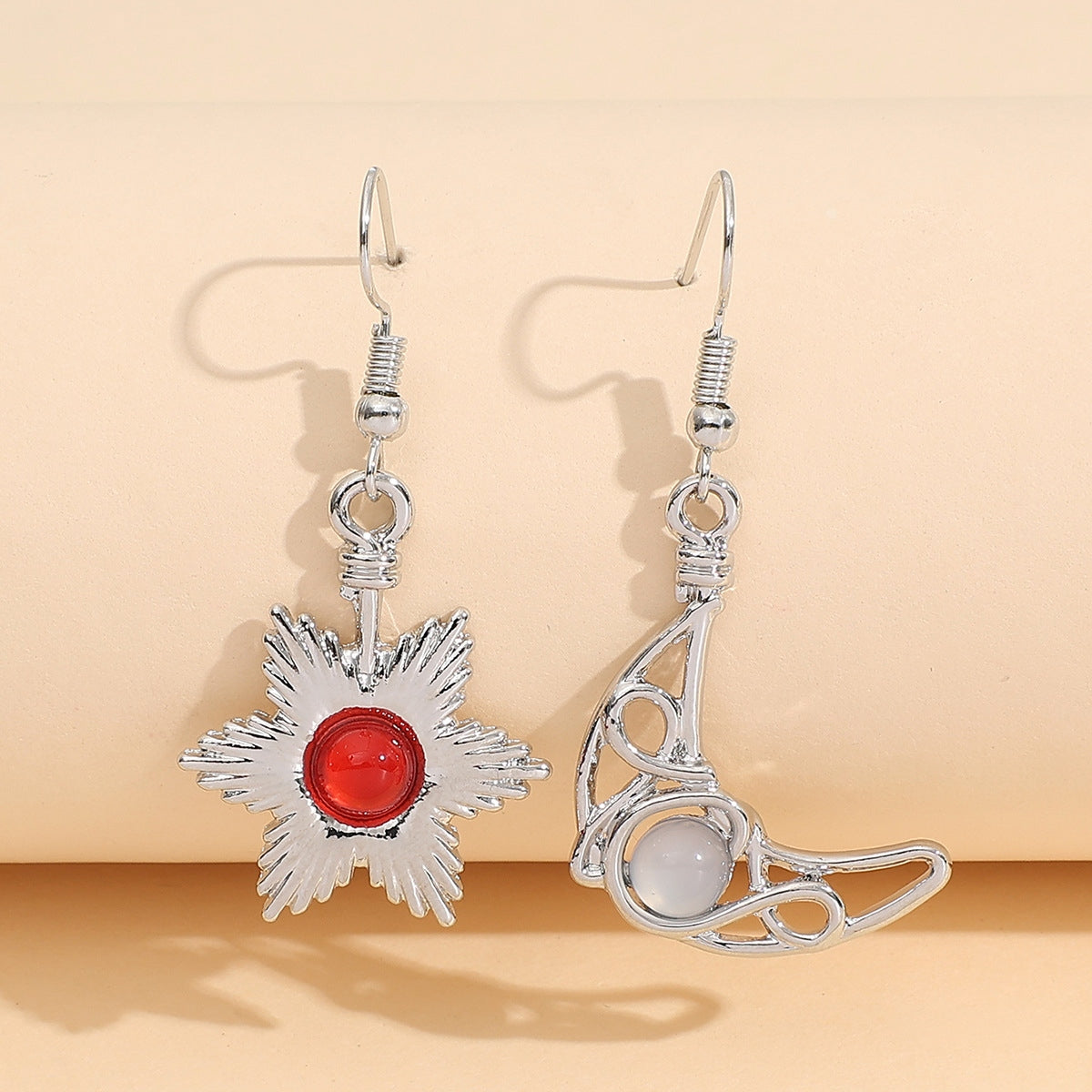 Perlebelagte legeringsdangle hoops