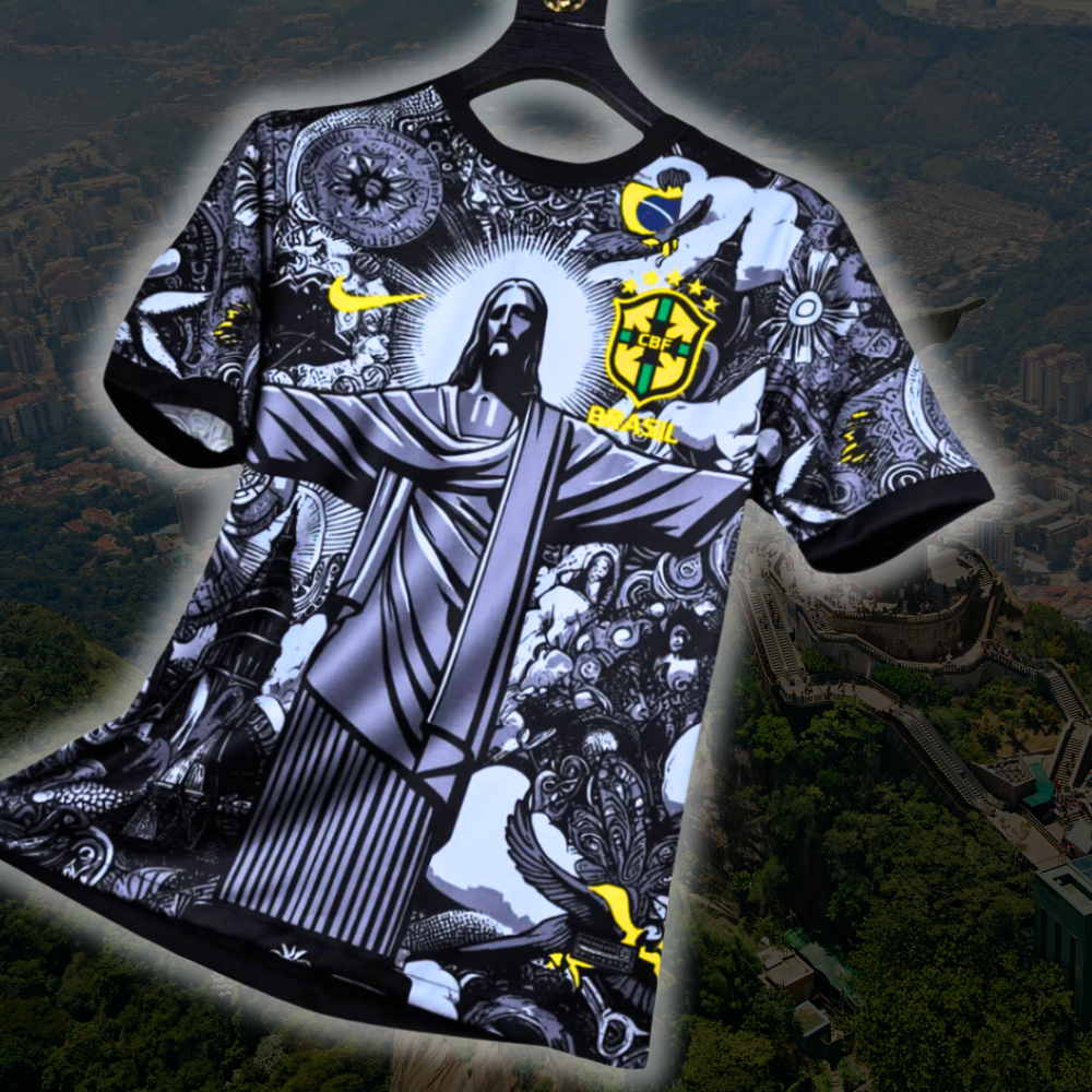 2024/25 Brasilien Jesus Trøje - Sort Specialudgave