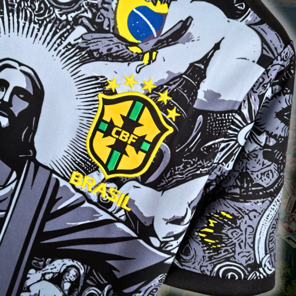 2024/25 Brasilien Jesus Trøje - Sort Specialudgave