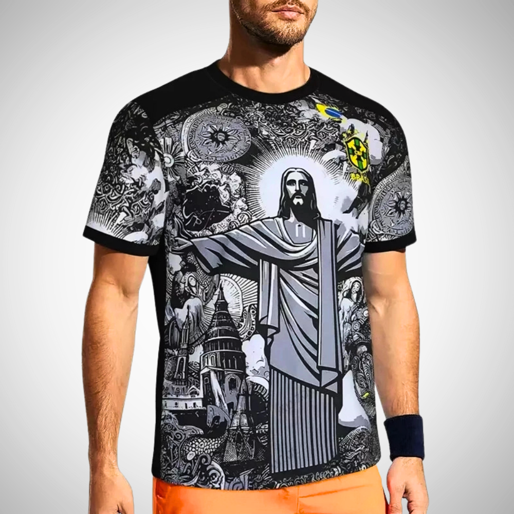 2024/25 Brasilien Jesus Trøje - Sort Specialudgave