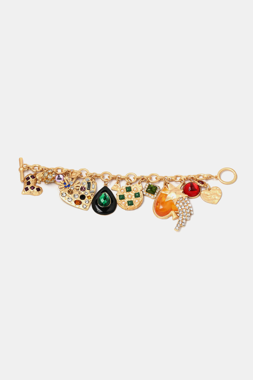 Multi-Charm Resin Wristlet
