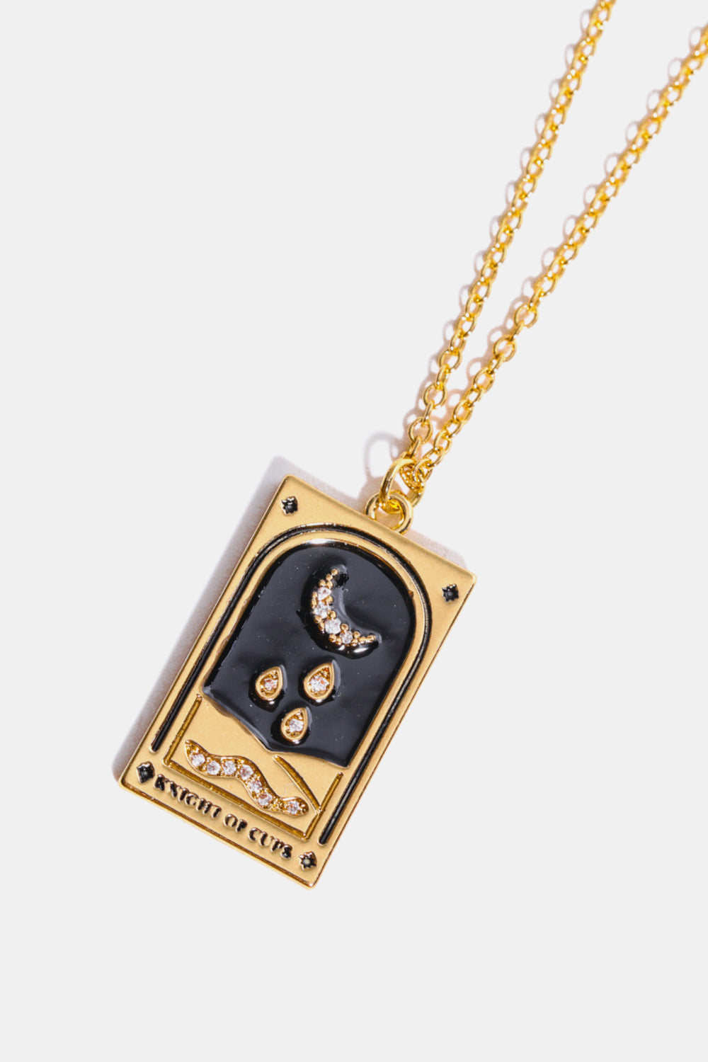 Collana in acciaio con ciondolo Tarocco