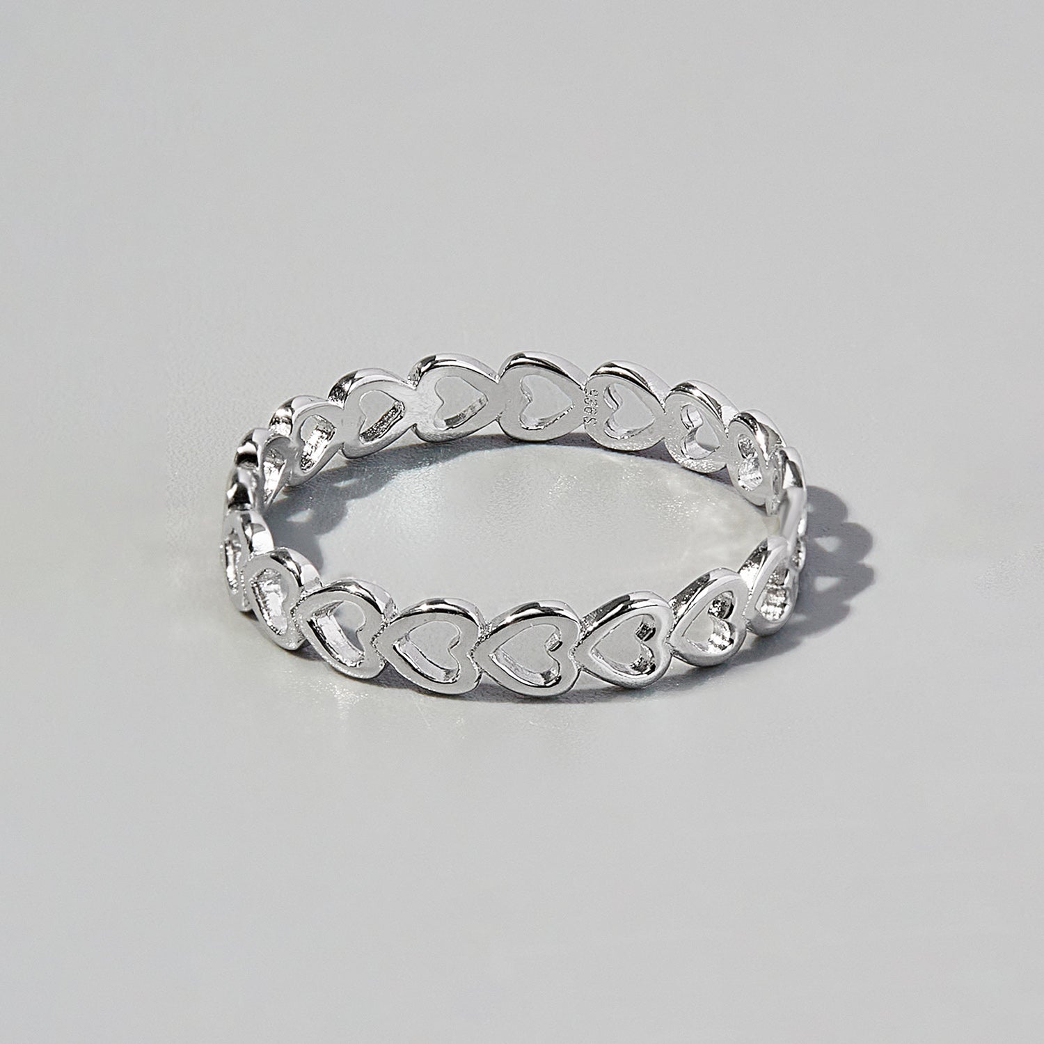 Anello in Argento Heart Link