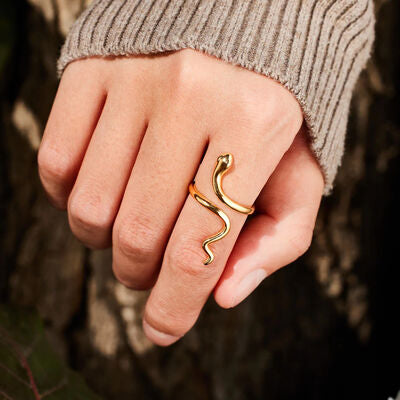 Guld Slange Twist Ring