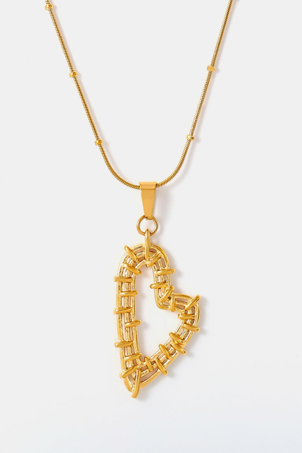 Steel Heart Jewelry Set