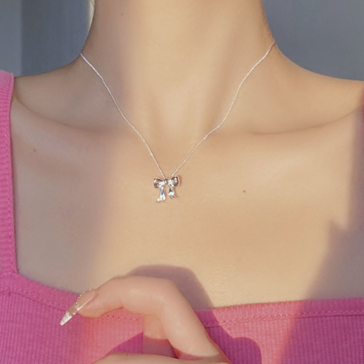 Kupferne Schleifenanhängerkette