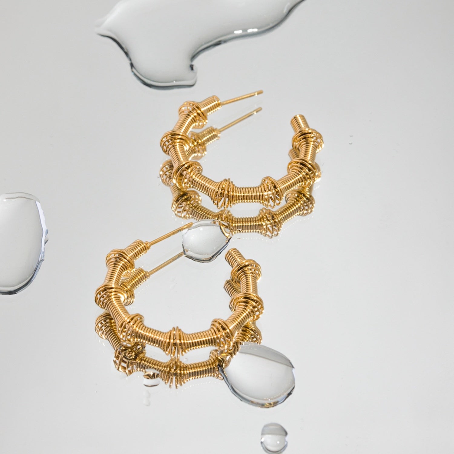 Gold C-Hoop Earrings