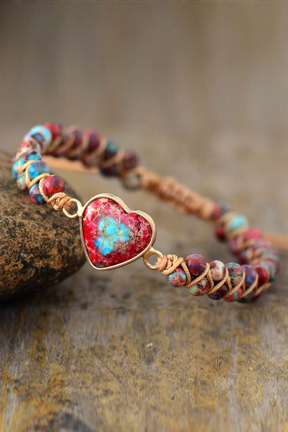 Hjerte Sten Perle Ring