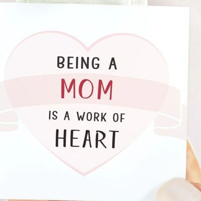 Mom Heart Engraved Ring
